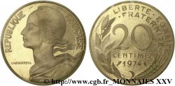 Piéfort Br-Al de 20 centimes Marianne 1974 Pessac F.156/14P FDC 
