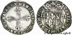 HENRI IV LE GRAND Quart d écu de Navarre 1608 Saint-Palais