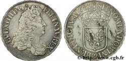 LOUIS XIV &nbsp;THE SUN KING&nbsp; Écu dit “au buste drapé à l’antique” 1687 Rennes