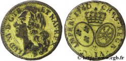 LOUIS XV DIT LE BIEN AIMÉ Louis d’or aux écus ovales, tête ceinte d’un bandeau (faux d’époque) 1740 Grenoble (imitant) TB+