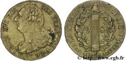 LOUIS XVI (MONARQUE CONSTITUTIONNEL)  2 sols dit &nbsp;au faisceau&nbsp;, type FRANÇOIS 1792 Paris