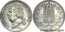 5 francs Louis XVIII, tête nue 1823 Paris F.309/76