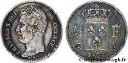 1/4 franc Charles X 1827 Paris F.164/10