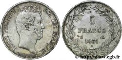 5 francs type Tiolier avec le I, tranche en creux 1831 Rouen F.315/15
