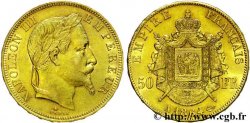 50 francs or Napoléon III, tête laurée 1864 Paris F.548/4