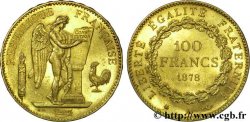 100 francs génie, tranche inscrite en relief Dieu protège la France 1878 Paris F.552/1
