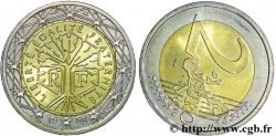 EUROPÄISCHE ZENTRALBANK 2 euro France, axe décalé 1999 Pessac