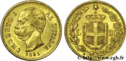 ITALIE - ROYAUME D ITALIE - HUMBERT Ier 20 lires or 1881 Rome