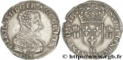 FRANÇOIS II. MONNAYAGE AU NOM D HENRI II Teston à la tête nue, 3e type 1559 Bordeaux