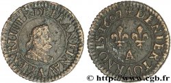 HENRY IV Piéfort du denier tournois de poids quadruple 1607 Paris fSS
