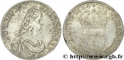 LOUIS XIV LE GRAND OU LE ROI SOLEIL Demi-écu à la mèche courte 1644 Paris, Monnaie de Matignon SUP