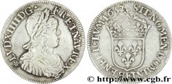 LOUIS XIV &nbsp;THE SUN KING&nbsp; Demi-écu à la mèche longue 1652 Tours XF