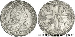 LOUIS XIV LE GRAND OU LE ROI SOLEIL Quart d écu aux huit L, 1er type, (type définitif) 1691 Troyes TTB/TTB+
