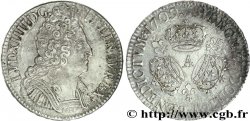 LOUIS XIV LE GRAND OU LE ROI SOLEIL Écu aux trois couronnes 1709 Paris