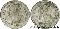 LOUIS XVI 15 sols dit  au génie , type FRANÇAIS 1791 Marseille