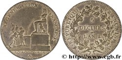 LOUIS XVI 5 décimes à la fontaine d Isis 1793 Paris