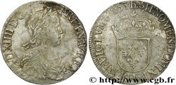 LOUIS XIV LE GRAND OU LE ROI SOLEIL Écu à la mèche longue 1653 Bayonne