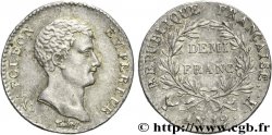 Demi-franc Napoléon Empereur, calendrier révolutionnaire 1804 Bordeaux F.174/6