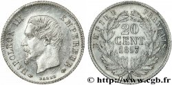20 centimes Napoléon III tête nue 1857 Paris F.148/7