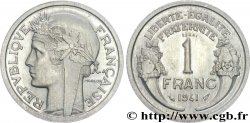 Essai en aluminium de 1 franc Morlon, léger 1941 Paris F.221/1