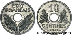 Essai de 10 centimes, État français, grand module 1941 Paris F.141/1 SPL 