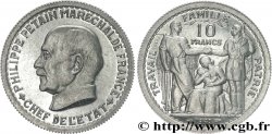 Essai de 10 Francs Pétain en aluminium de Bazor/Vézien 1943 Paris G.809 var