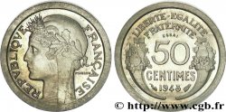 Essai lourd et large de 50 centimes Morlon en cupro-nickel (?) 1948 Paris Maz.cf. 2751 (1946) SPL 