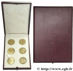 Coffret de six exemplaires de la pré-série sans le mot ESSAI du concours de 20 francs par Guzman 1950 Paris 
