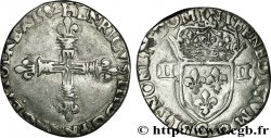 HENRY III Quart d&nbsp;écu, croix de face 1582 Saint-Lô