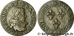 LOUIS XIII LE JUSTE Double tournois, type 6 de Paris 1629 Paris