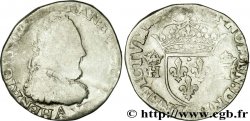 HENRI III Teston, 3e type, col gaufré [1575-1576] Paris