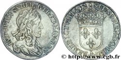 LOUIS XIII LE JUSTE Demi-écu, buste drapé (1er buste de Jean Warin) 1642 Paris, Monnaie de Matignon