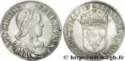 LOUIS XIV LE GRAND OU LE ROI SOLEIL Demi-écu à la mèche longue 1653 Rouen