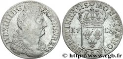 LOUIS XIV &nbsp;THE SUN KING&nbsp; Quarante-huit sols pour l’Alsace 1713 Paris VF/VF