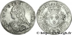 LOUIS XV &nbsp;THE WELL-BELOVED&nbsp; Écu aux branches d&nbsp;olivier, buste habillé 1726 Toulouse XF