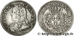 LOUIS XV DIT LE BIEN AIMÉ Cinquième d&nbsp;écu aux branches d&nbsp;olivier, buste habillé 1728 Rennes