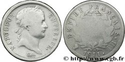 2 francs Napoléon Ier tête laurée, Empire français 1811 Strasbourg F.255/26