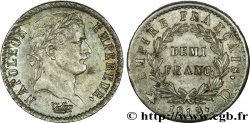 Demi-franc Napoléon Ier tête laurée, Empire français 1813 Lyon F.178/51