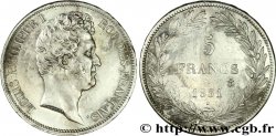 5 francs, type Tiolier avec le I, tranche en relief 1831 Paris F.316/2