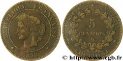 5 centimes Cérès 1878 Bordeaux F.118/18 VF 
