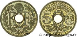 Essai de métal de 5 centimes Lindauer 1937  VG.5451