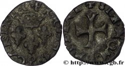 CHARLES IX Double tournois à la croix échancrée 1574 Dijon TB+