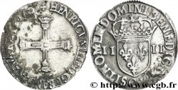 HENRI IV LE GRAND Quart d écu, croix batonnée et couronnée de face 1603 Saint-Lô