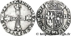 LOUIS XIII LE JUSTE Quart d&nbsp;écu de Béarn, faux d’époque 1627  TTB