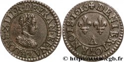 LOUIS XIII LE JUSTE Denier tournois, type de Paris 1616 Paris