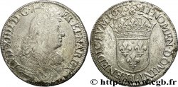 LOUIS XIV &nbsp;THE SUN KING&nbsp; Écu à la cravate dit du &nbsp;Parlement&nbsp; 1er type, 1er buste de Bayonne 1673 Bayonne fSS/SS