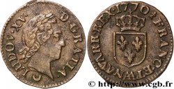 LOUIS XV DIT LE BIEN AIMÉ Liard dit &nbsp;à la vieille tête&nbsp; 1770 Metz TTB+