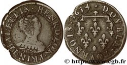 LORRAINE - PRINCIPAUTÉ DE PHALSBOURG ET DE LIXHEIM - HENRIETTE DE LORRAINE Double tournois TTB