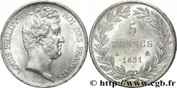 5 francs type Tiolier avec le I, tranche en creux 1831 Paris F.315/14