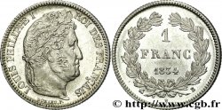 1 franc Louis-Philippe, couronne de chêne 1834 Rouen F.210/28